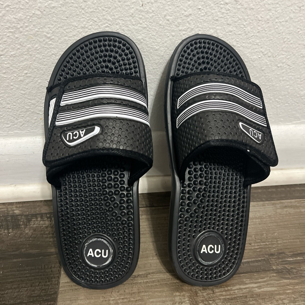 Kids Black Sandals